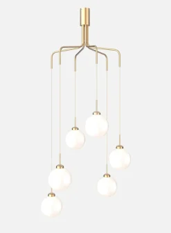 Apiales Cluster 6 taklampe - 6 lys klynge