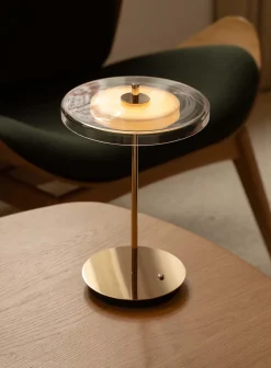 Asteria Move oppladbar bordlampe - glass