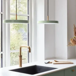 Asteria takpendel - medium ø43 - med messing oppheng