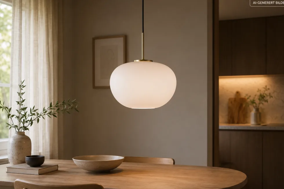Aurelia pendel - large 3-lags opalt glass