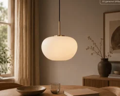Aurelia pendel - large 3-lags opalt glass