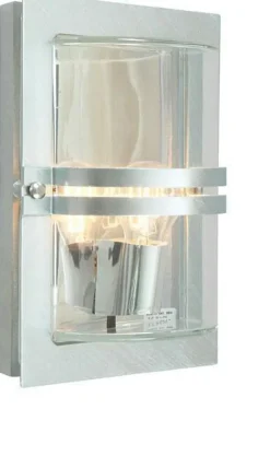 Basel 660 utelampe for vegg - klart glass