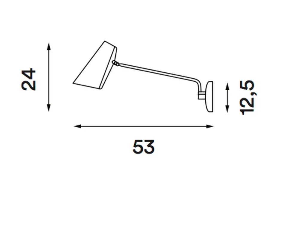 Birdy vegglampe swing