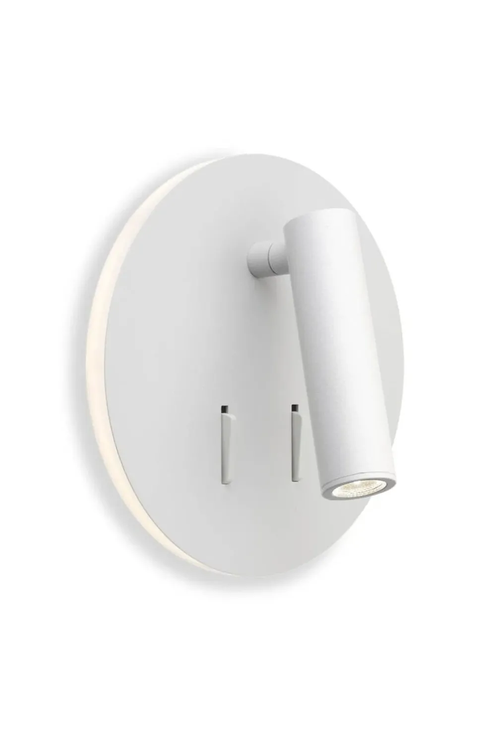 Circle vegglampe - med baklys og rettet leselys