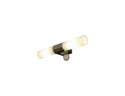Cosenza dobbel baderomslampe - m/stikkontakt IP44