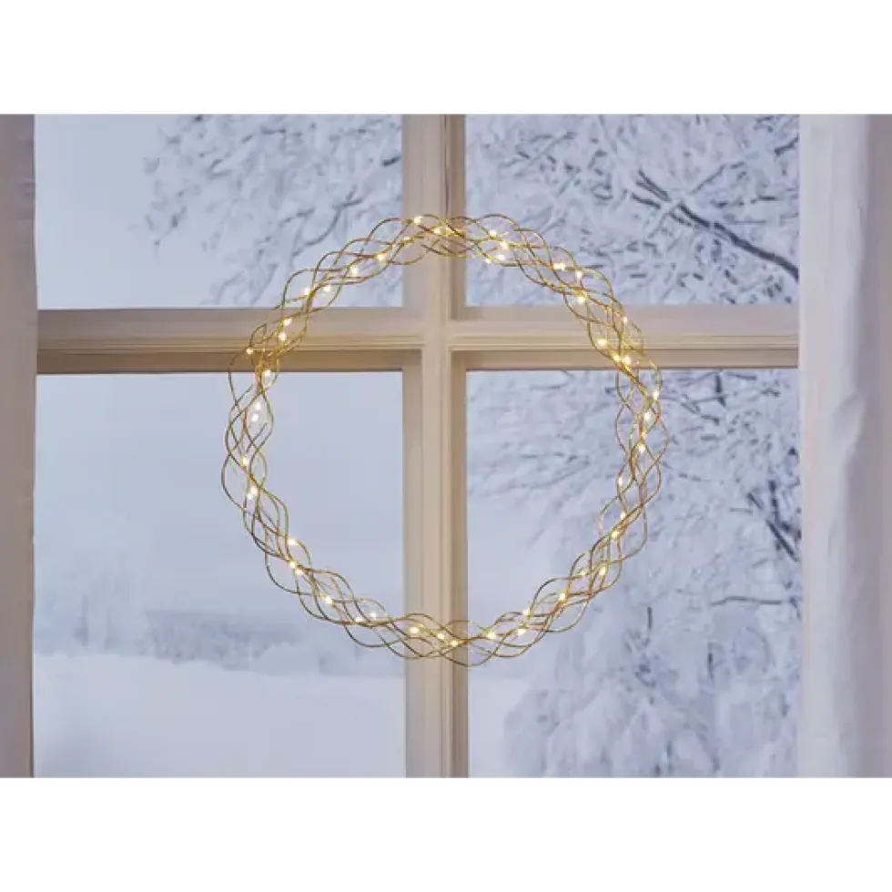 Curly lyskrans ø45 - med 3-step dimmer og timer