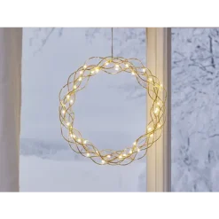 Curly lyskrans ø30 - med 3-step dimmer og timer