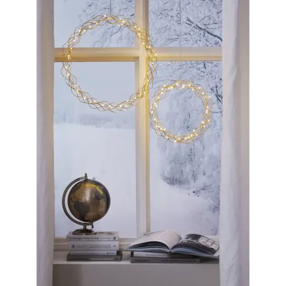 Curly lyskrans ø30 - med 3-step dimmer og timer
