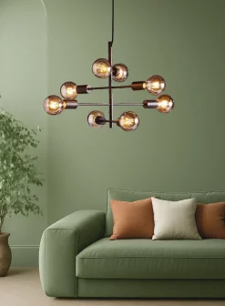 Delta taklampe 8 lys