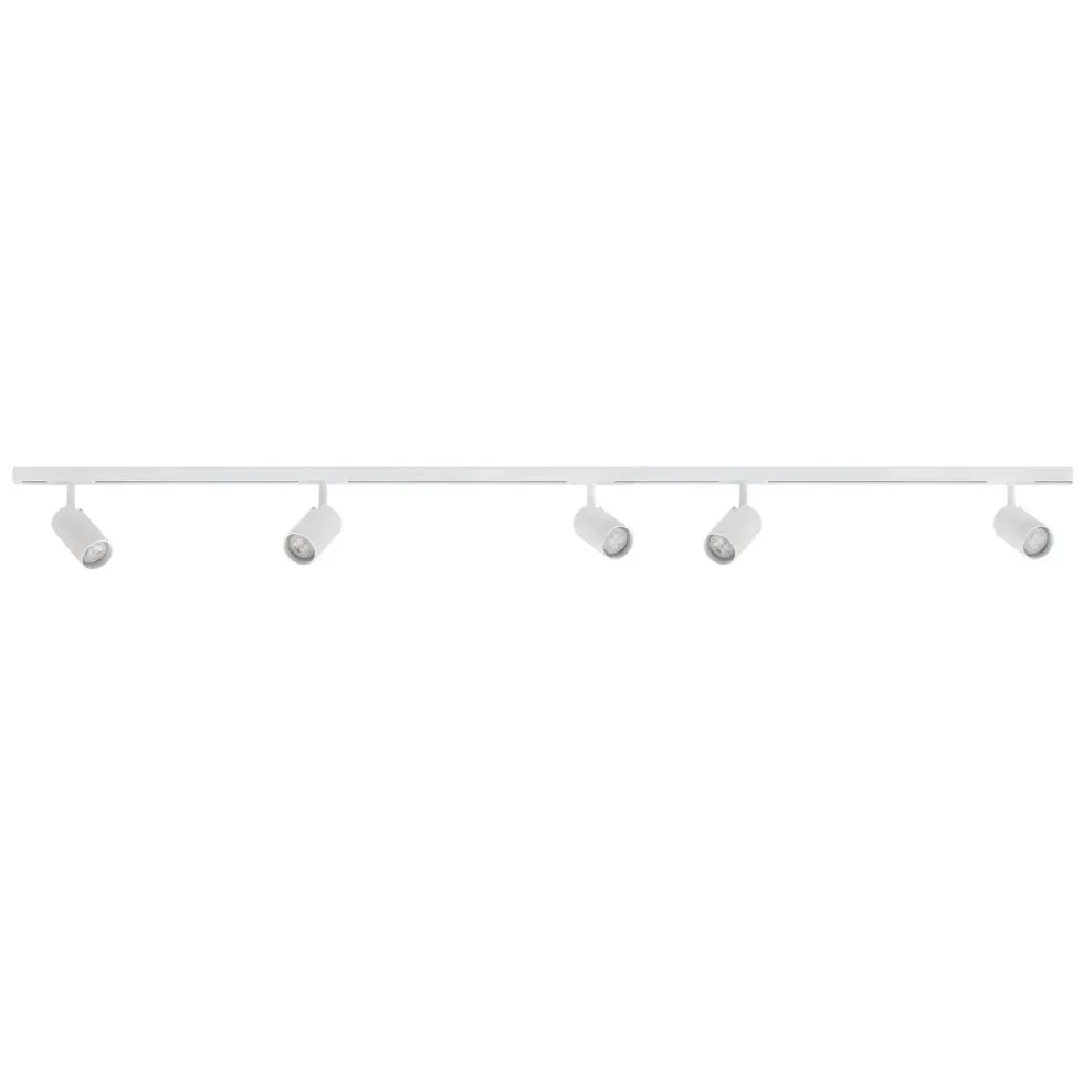 Designline Tube komplett pakke: 1,9 meter spotskinne m/5 spotter GU10