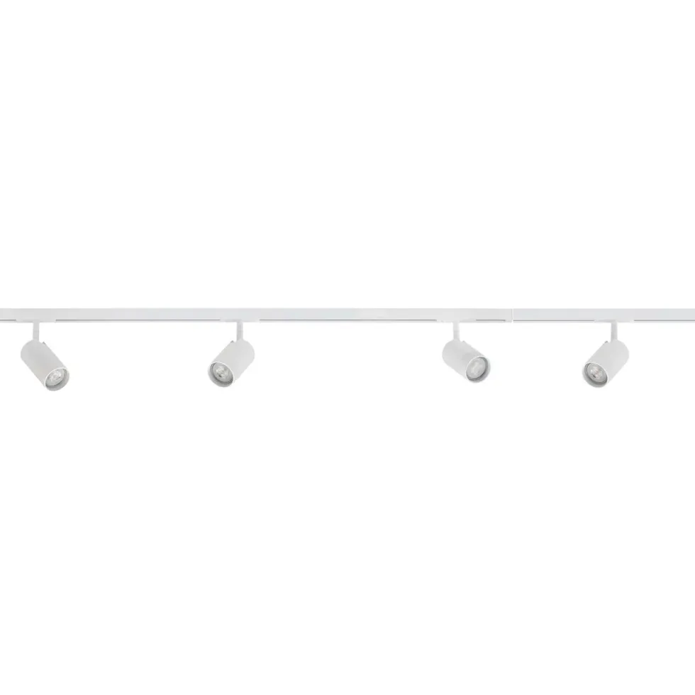 Designline Tube komplett pakke: 1,9 meter spotskinne m/4 spotter GU10