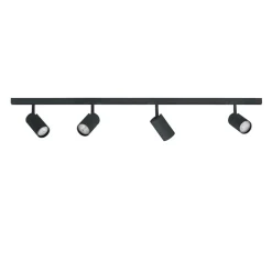 Designline Tube komplett pakke: 1,9 meter spotskinne m/4 spotter GU10