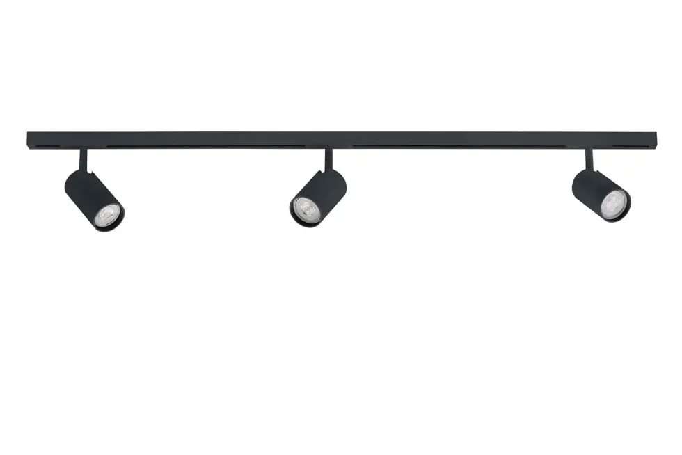 Designline Tube komplett pakke: 1 meter skinne m/3 spotter for GU10