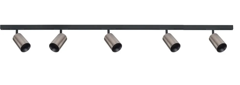 Designline Tube Pro komplett pakke: 1,9 meter skinne m/5 spotter for GU10