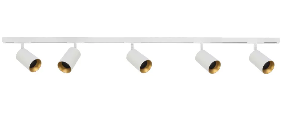 Designline Tube Pro komplett pakke: 1,9 meter skinne m/5 spotter for GU10