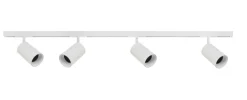 Designline Tube Pro komplett pakke: 1,9 meter skinne m/4 spotter for GU10