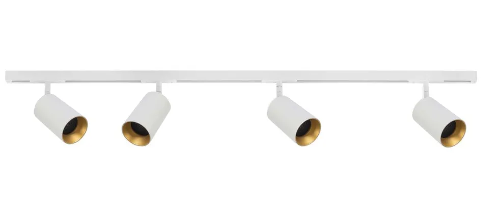 Designline Tube Pro komplett pakke: 1,9 meter skinne m/4 spotter for GU10