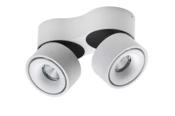 Easy W2100 takspot 2-lys - med hull for ledning - dimbar