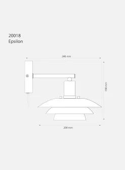 Epsilon vegglampe