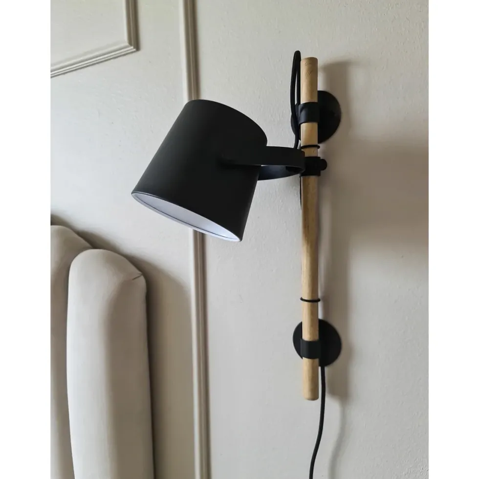 Espresso vegglampe - tredetaljer