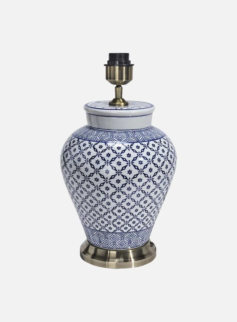Fang Hong bordlampe - h38 blå ruter