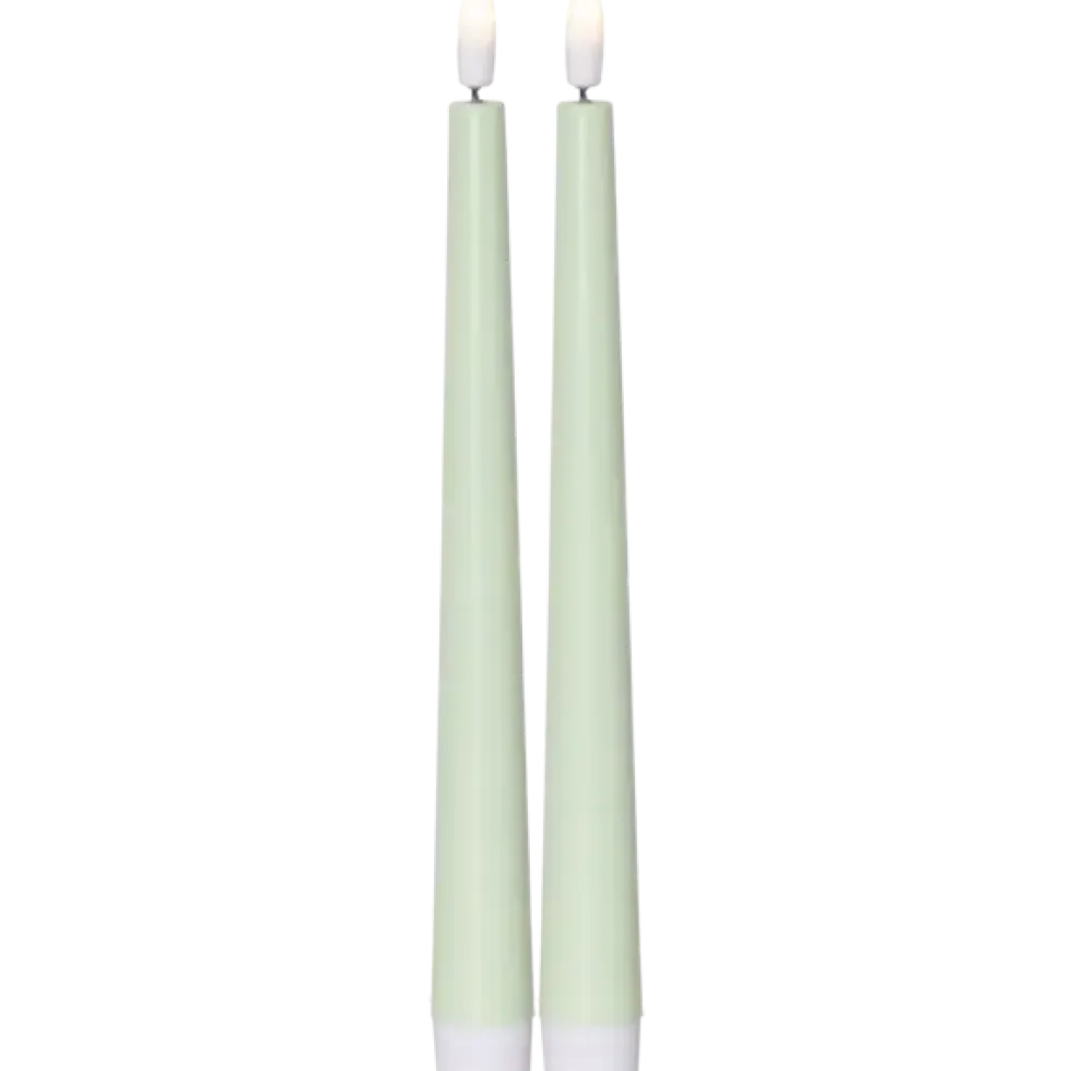 Flamme Candy - batteridrene kronelys i 2-pk