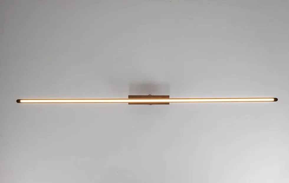 Flora langbordslampe i treverk - 149cm 2700 kelvin dimbar