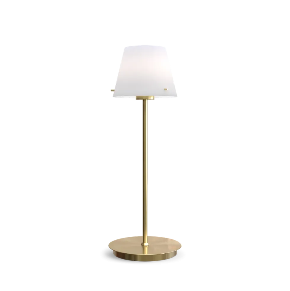Gil il grande bordlampe - m/glasskjerm - h39,5