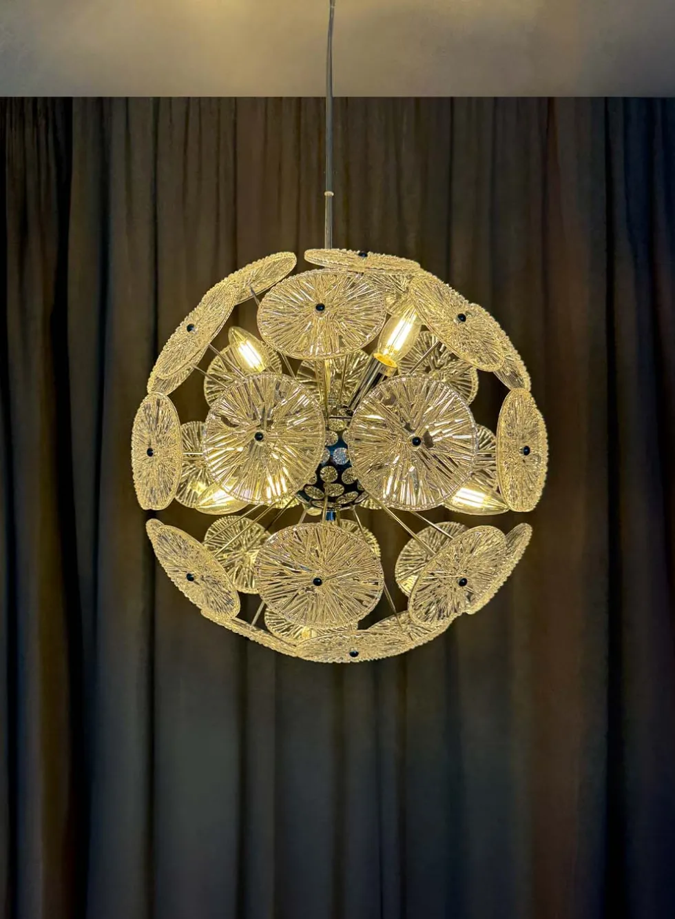 Glace taklampe