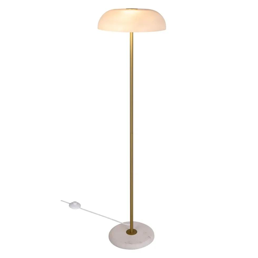 Glossy gulvlampe - marmor/glass