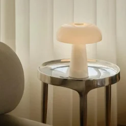 Glossy Mini bordlampe - marmor/glass