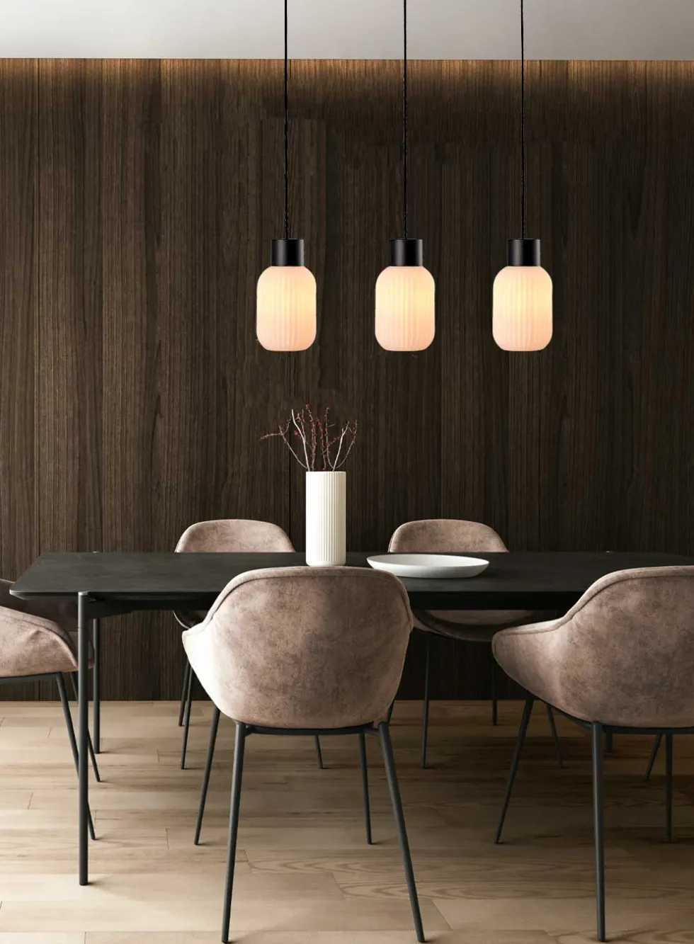 Ina langbordslampe 3-lys