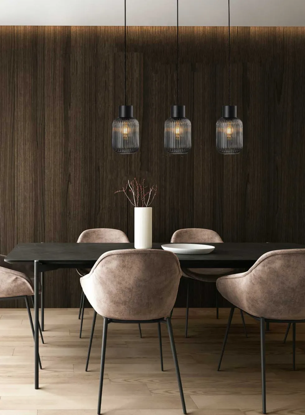 Ina langbordslampe 3-lys
