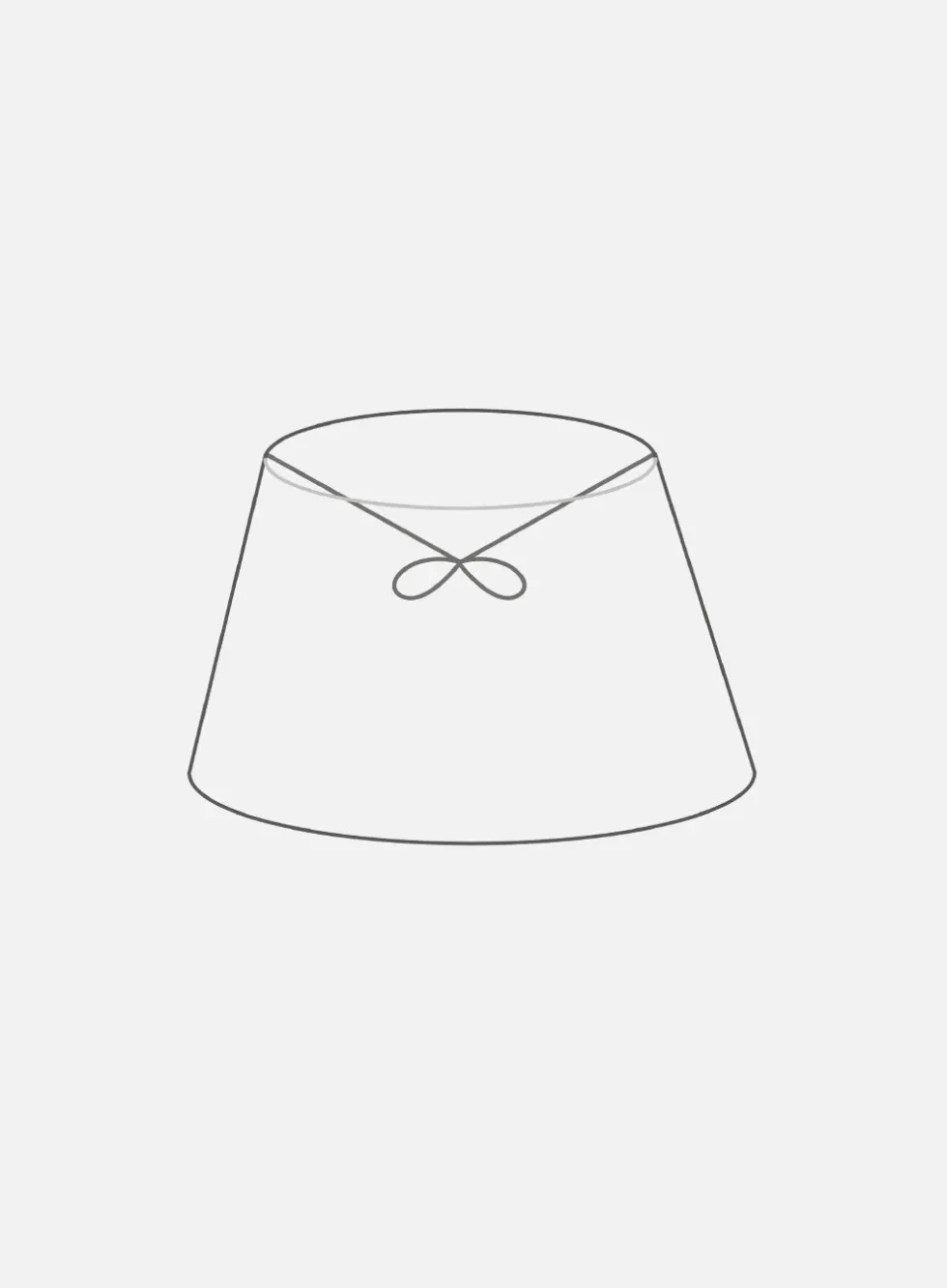 Isa skjerm ø25 oval - bomull