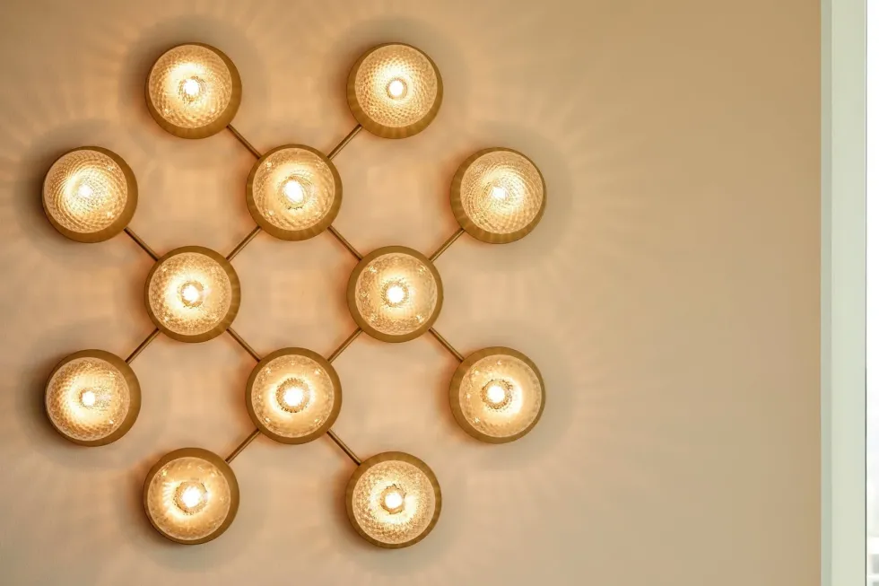 Liila 12 taklampe/vegglampe