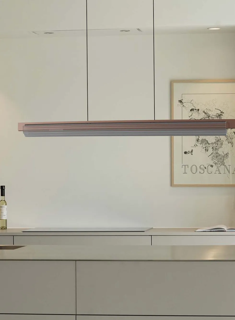 Lirra langbordslampe - rillet glass dimbar