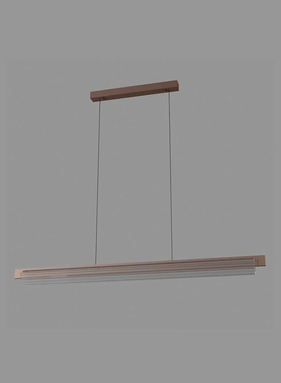 Lirra langbordslampe - rillet glass dimbar