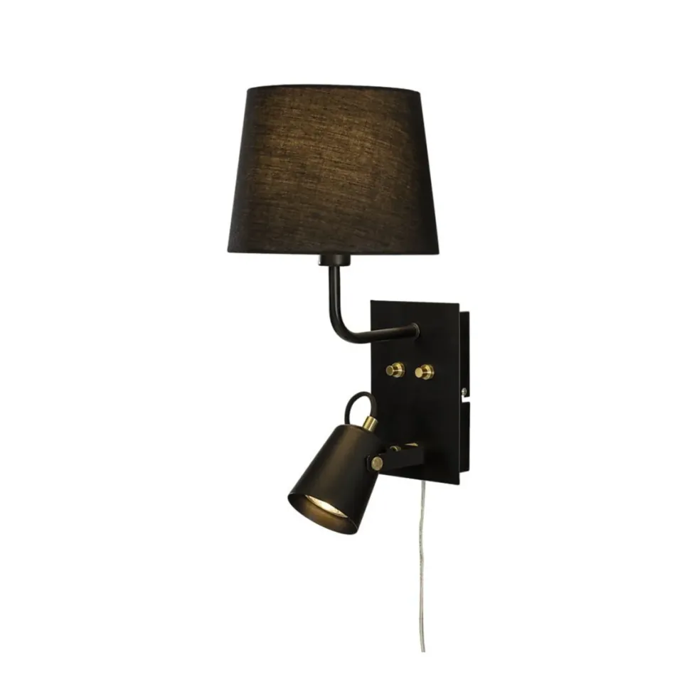 Metz vegglampe med lesespot