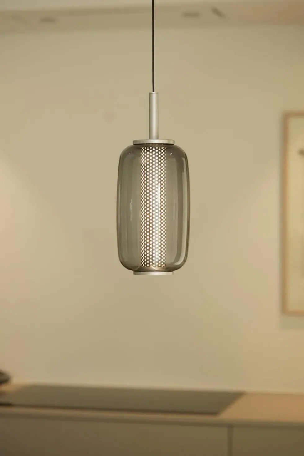 Midnight takpendel i glass med spot - ø13/h31 2700 kelvin - dimbar