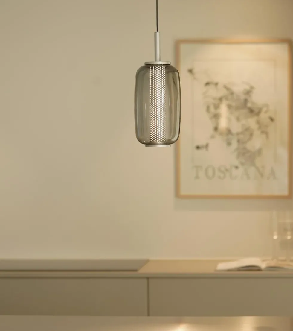 Midnight takpendel i glass med spot - ø13/h31 2700 kelvin - dimbar