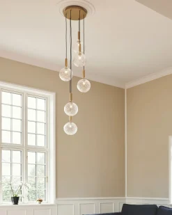 Miira 6 large taklampe - 6 lys klynge
