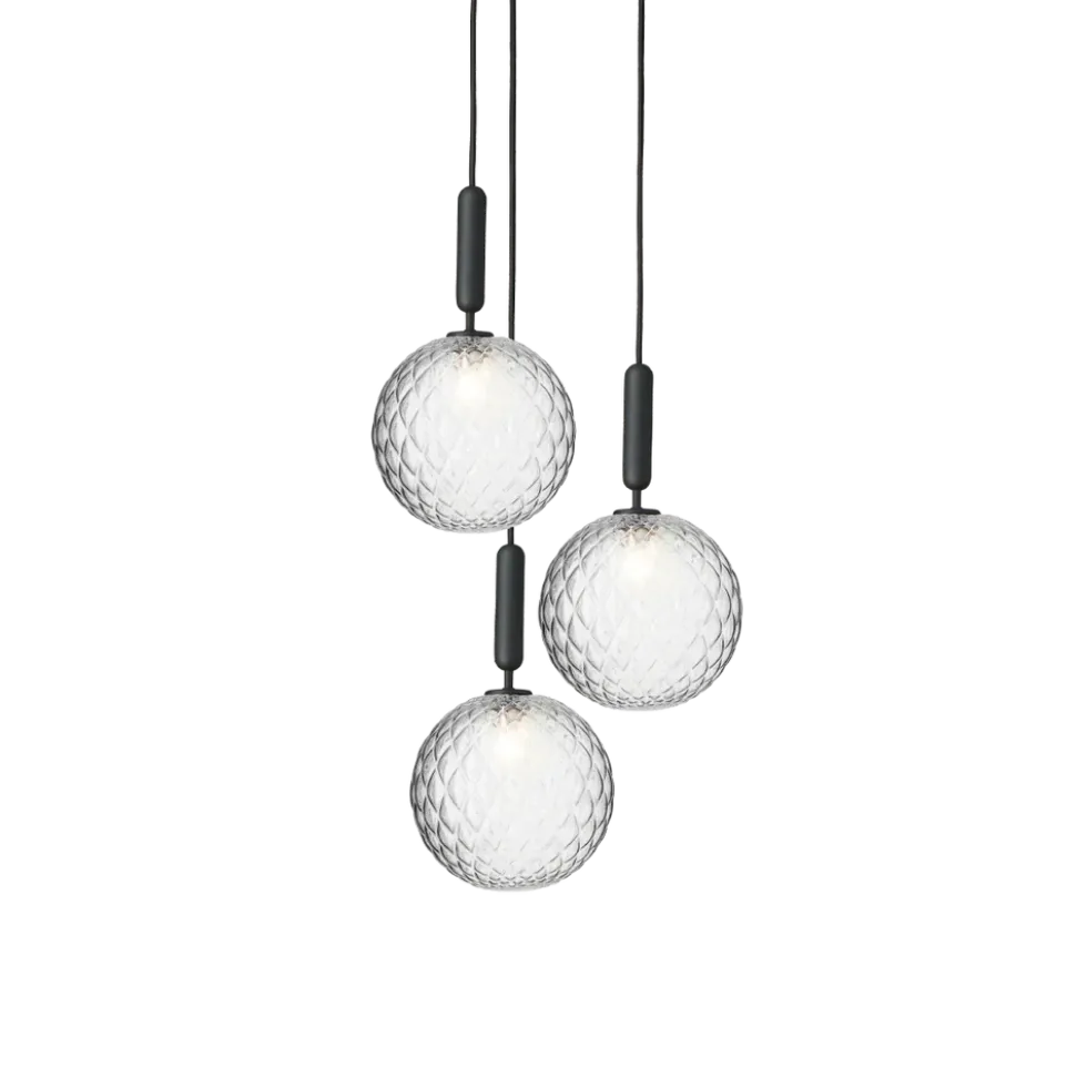Miira 3 large taklampe - 3 lys klynge