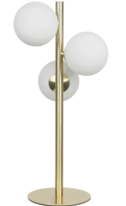 Molekyl bordlampe - 3 glasskuler - h46