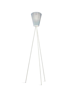 Oslo Wood gulvlampe beige med skjerm