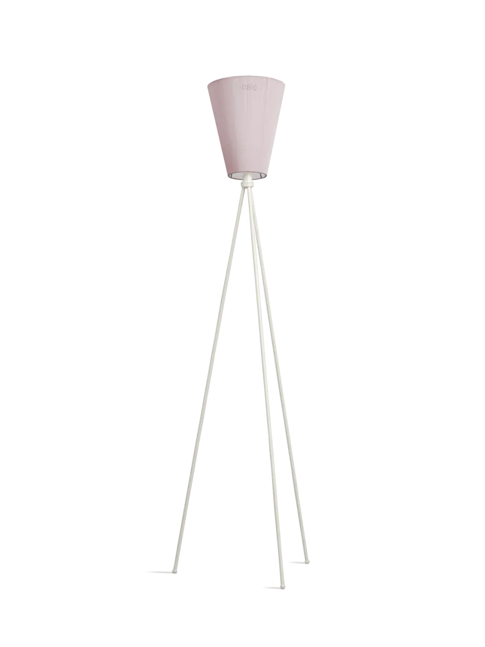 Oslo Wood gulvlampe Jubileums utgave - Muted Pink skjerm