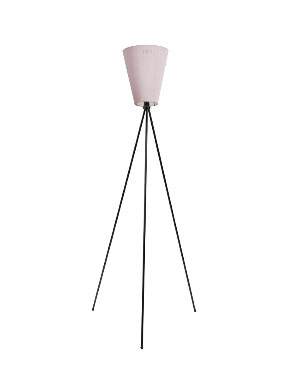 Oslo Wood gulvlampe Jubileums utgave - Muted Pink skjerm