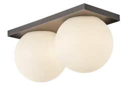 Palla 2-lys vegglampe opalt glass - ø13,5 IP20 dim to warm