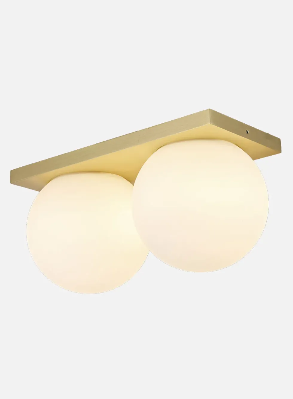 Palla 2-lys vegglampe opalt glass - ø13,5 IP20 dim to warm