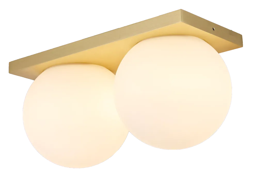 Palla Mini 2-lys vegglampe opalt glass - ø10 IP20 dim to warm