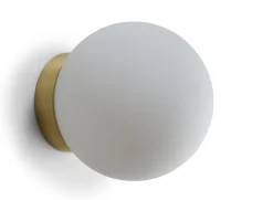 Palla vegglampe opalt glass- ø13,5 IP44 - dim to warm
